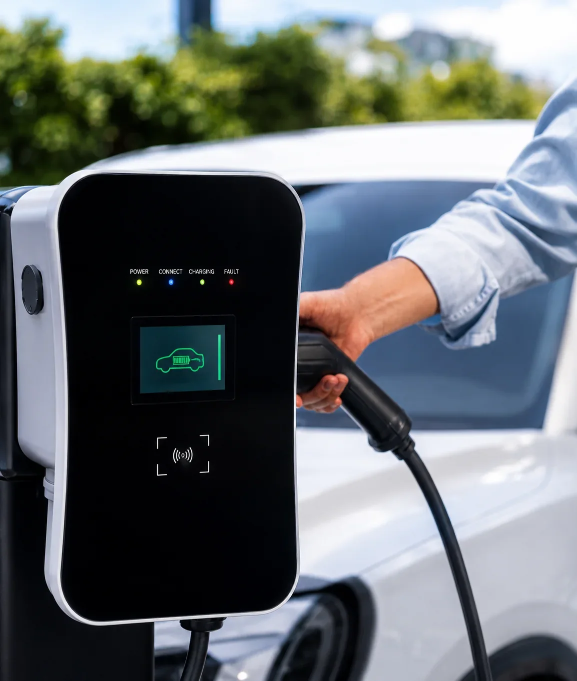 Cargador inteligente para vehículo eléctrico