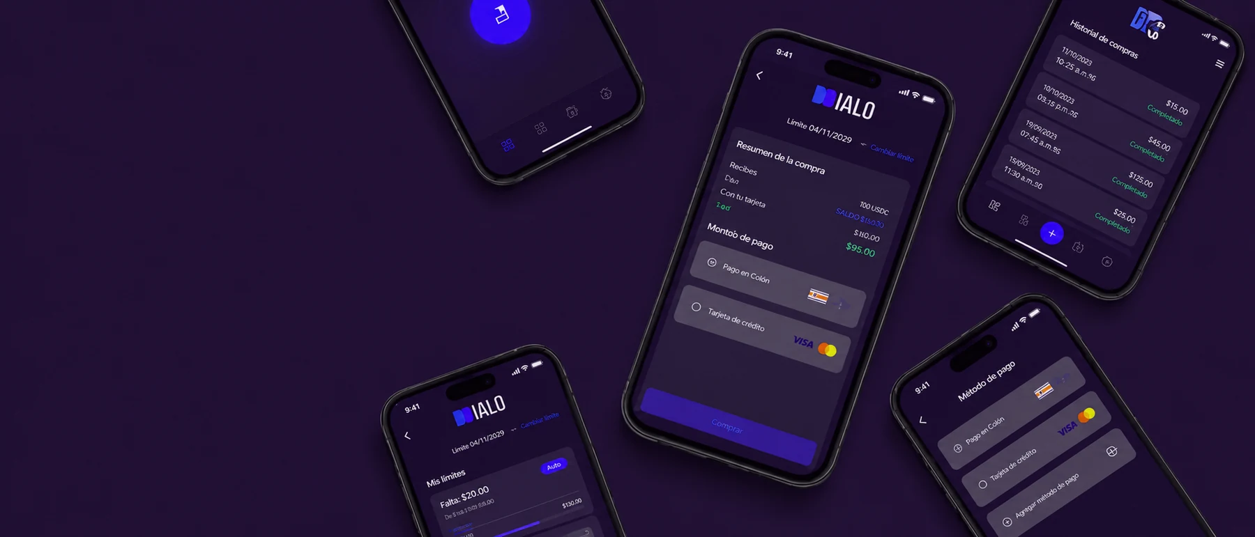 Aplicación DIALO para gestionar compras, pagos y límites desde el celular
